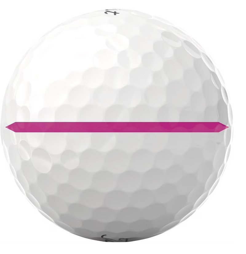 Titleist Pro V1 2025 golfové loptičky (12 loptičiek), Performance Alignment Pink