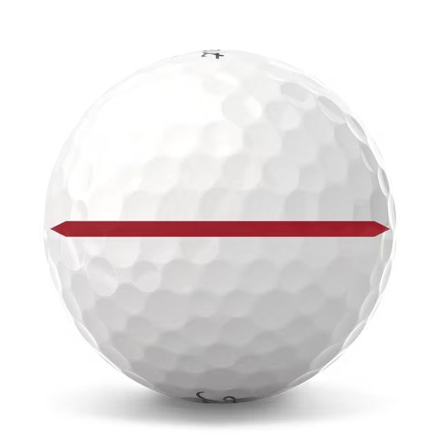 Titleist Pro V1x 2025 golfové loptičky, Performance Alignment RED