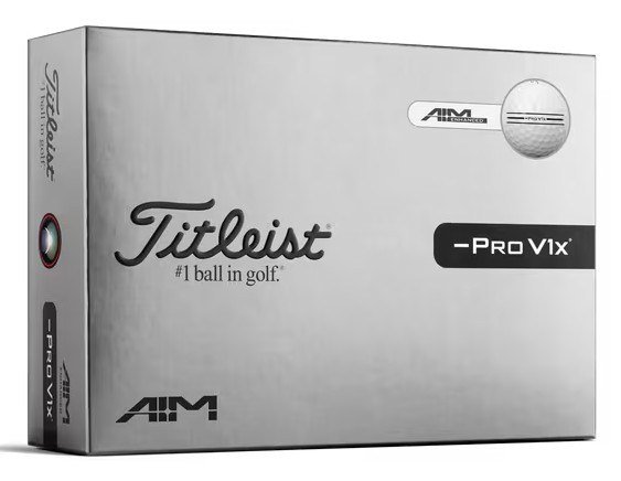 Titleist Pro V1x Left Dash AIM Enhanced golfové loptičky 2026