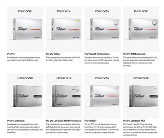 Titleist Pro V1x Left Dash AIM Enhanced golfové loptičky 2026