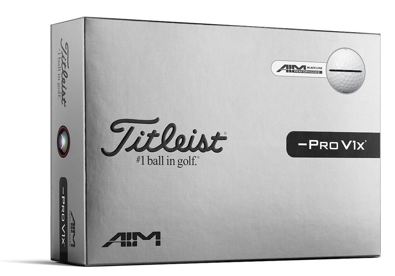 Titleist Pro V1x Left Dash Performance Alignment BLACK golfové loptičky