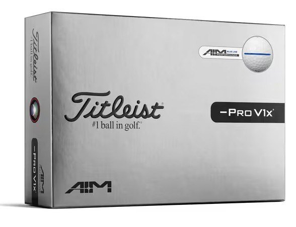 Titleist Pro V1x Left Dash Performance Alignment Blue golfové loptičky
