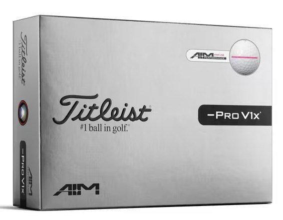 Titleist Pro V1x Left Dash Performance Alignment Pink golfové loptičky