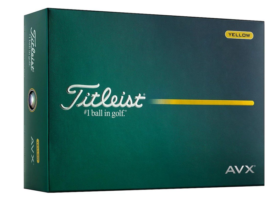Titleist AVX golfové loptičky, žlté