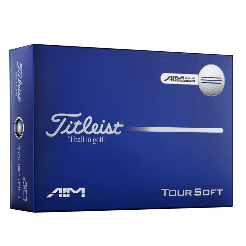 Titleist Tour Soft AIM Blue golfové loptičky, modré