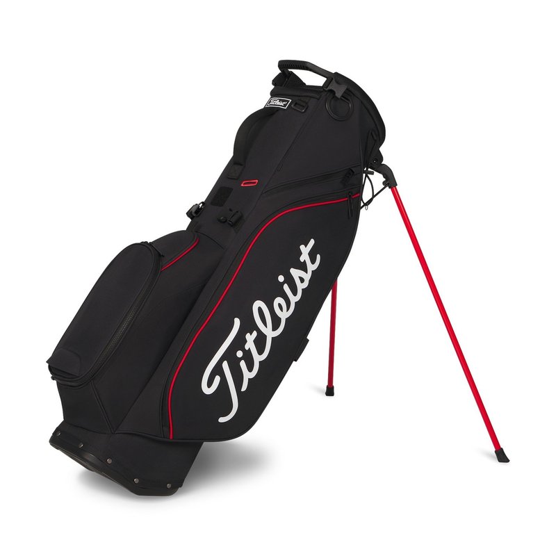 Titleist Players S4 stand bag, čierna/červená/biela