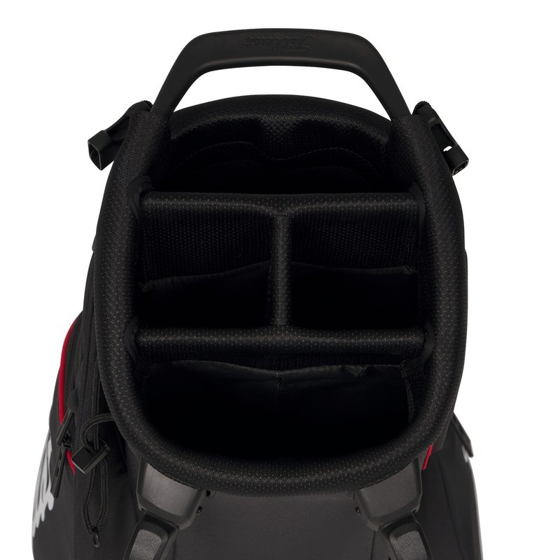 Titleist Players S4 stand bag, čierna/červená/biela