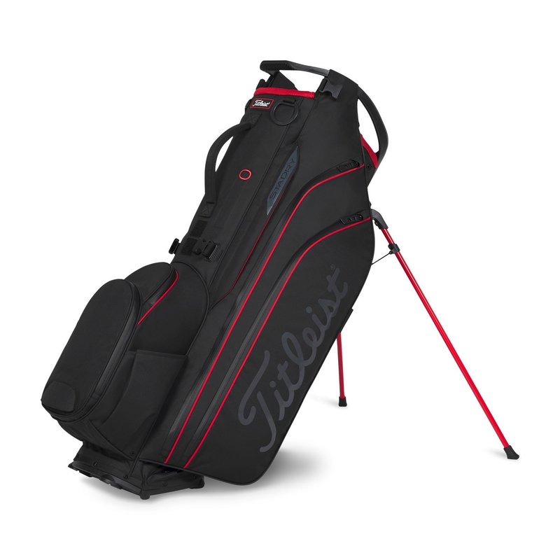 Titleist Hybrid 14 StaDry stand bag, čierna/čierna/červená