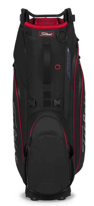 Titleist Hybrid 14 StaDry stand bag, čierna/čierna/červená