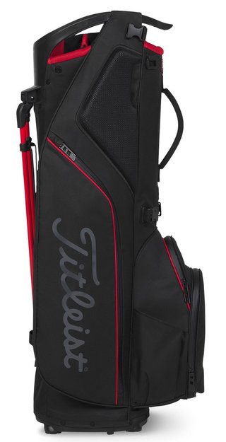 Titleist Hybrid 14 StaDry stand bag, čierna/čierna/červená