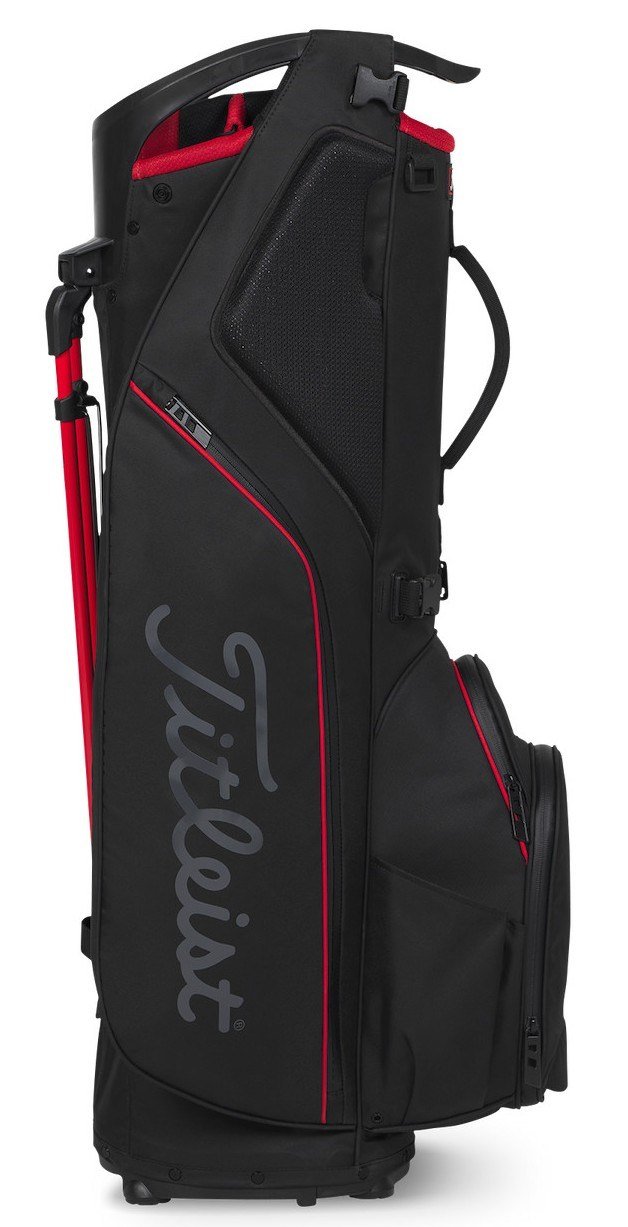 Titleist Hybrid 14 StaDry stand bag, čierna/čierna/červená