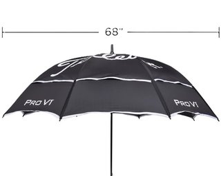 Titleist Tour Double Canopy dáždnik, čierno/biela