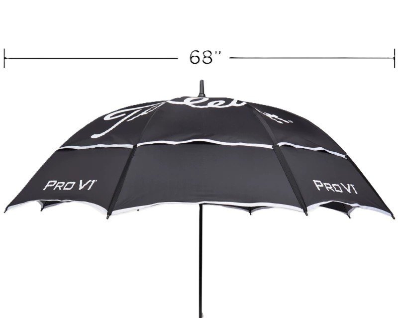 Titleist Tour Double Canopy dáždnik, čierno/biela
