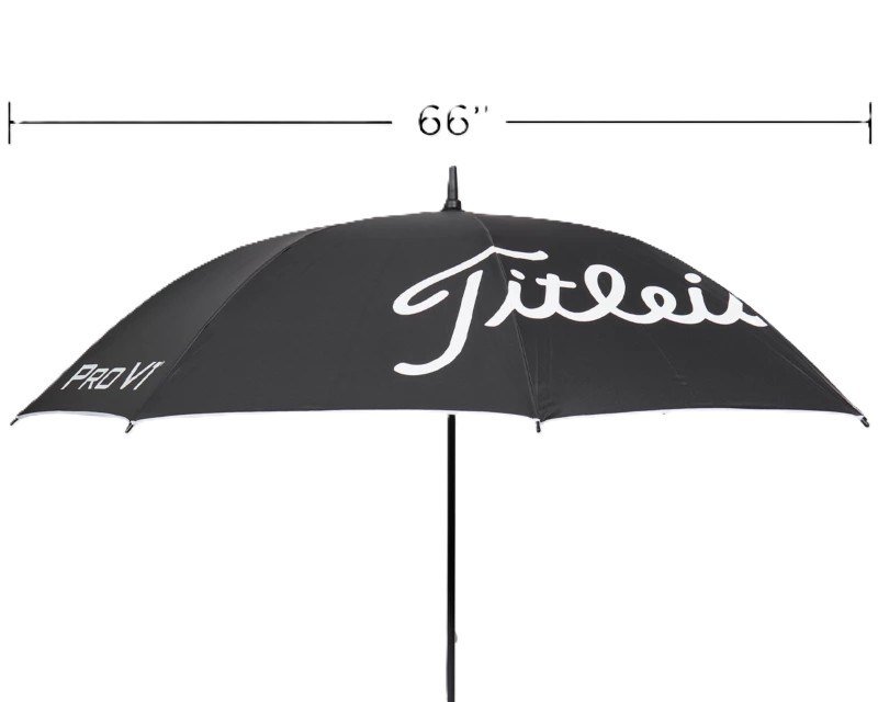 Titleist Tour Lightweight UV dáždnik, čierna/biela