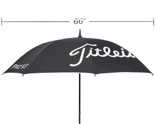 Titleist Tour Lightweight UV dáždnik, čierna/biela
