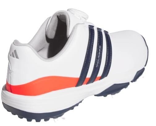 Adidas Tour360 24 Boa juniorské golfové topánky, biele