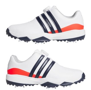 Adidas Tour360 24 Boa juniorské golfové topánky, biele