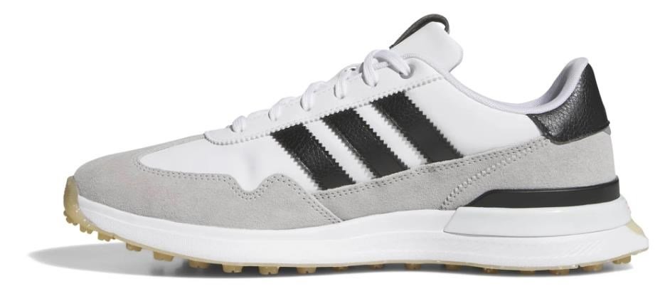 Adidas S2G 26 Textile Spikeless pánske golfové topánky, bielo/šedé