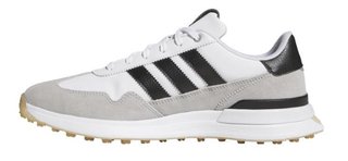 Adidas S2G 26 Textile Spikeless pánske golfové topánky, bielo/šedé