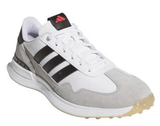 Adidas S2G 26 Textile Spikeless pánske golfové topánky, bielo/šedé