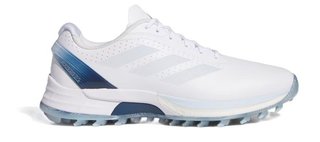 Adidas Adizero ZG Spikeless dámske golfové topánky, biele
