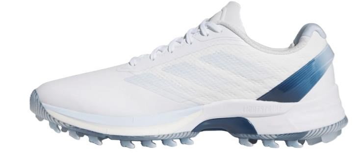 Adidas Adizero ZG Spikeless dámske golfové topánky, biele