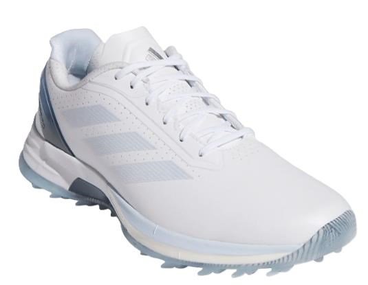 Adidas Adizero ZG Spikeless dámske golfové topánky, biele