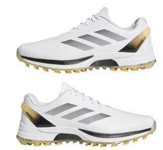 Adidas Adizero ZG Spikeless pánske golfové topánky, bielo/šedé