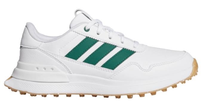 Adidas S2G 26 Spikeless juniorské golfové topánky, biele