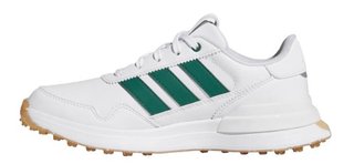 Adidas S2G 26 Spikeless juniorské golfové topánky, biele