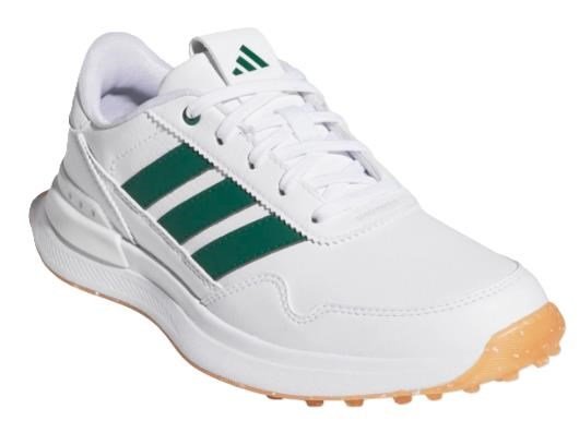 Adidas S2G 26 Spikeless juniorské golfové topánky, biele