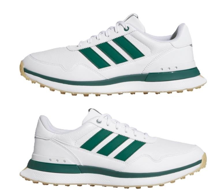 Adidas S2G 26 Leather Spikeless pánske golfové topánky, biele