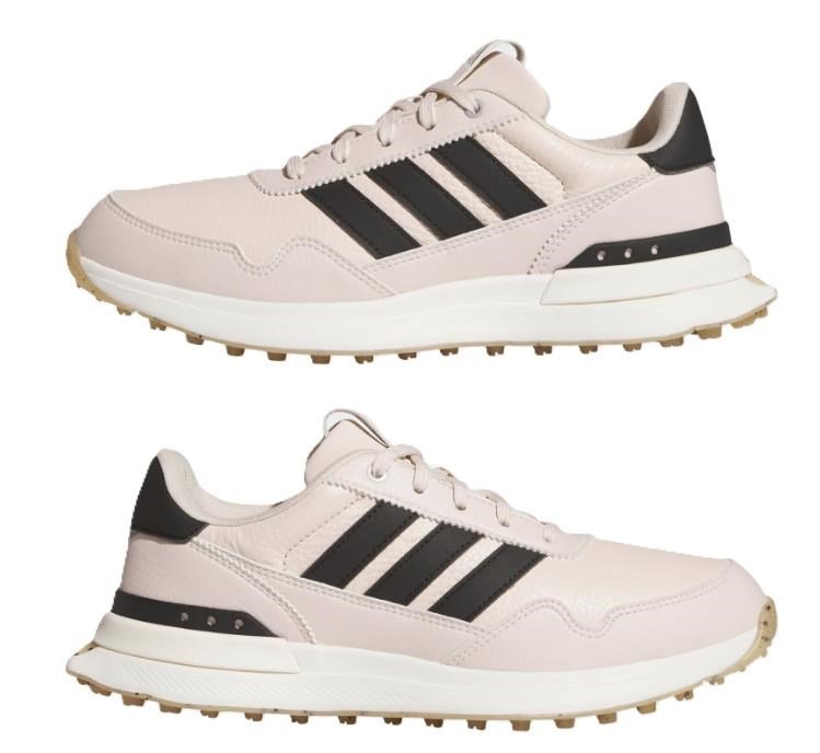 Adidas S2G 26 Leather Spikeless dámske golfové topánky, ružové