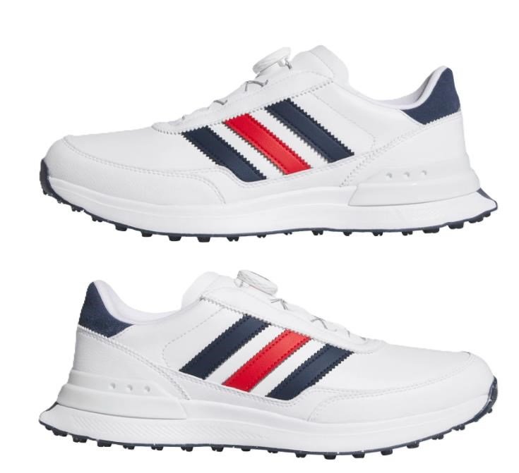 Adidas S2G 26 Boa pánske golfové topánky, bielo/modré