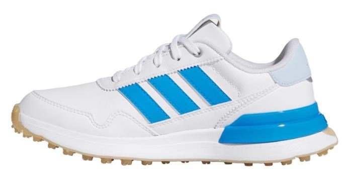 Adidas S2G 26 Spikeless juniorské golfové topánky, biele