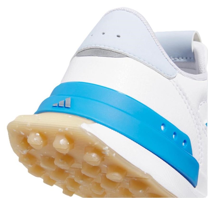 Adidas S2G 26 Spikeless juniorské golfové topánky, biele