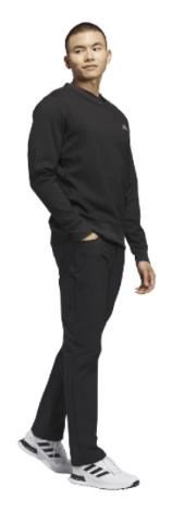 Adidas Ultimate365 ClimaWarm CrewNeck pánska mikina, čierna