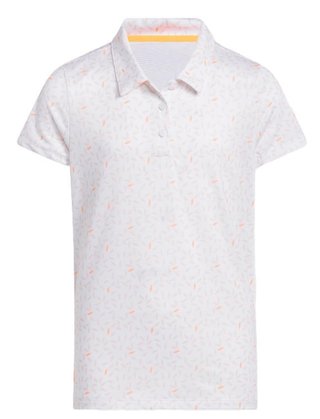 Adidas Print junior detské polo, biele