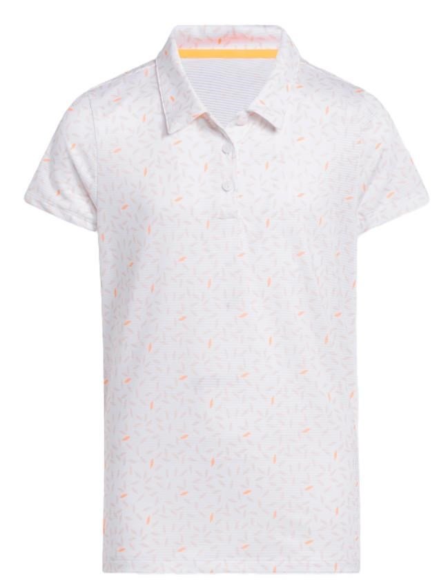 Adidas Print junior detské polo, biele