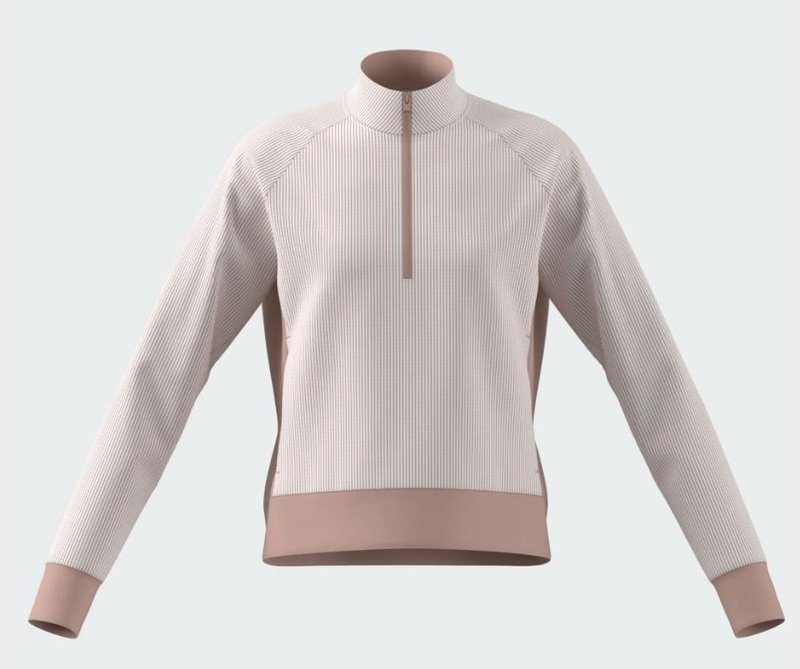 Adidas Textured Layer detská mikina, blush pink