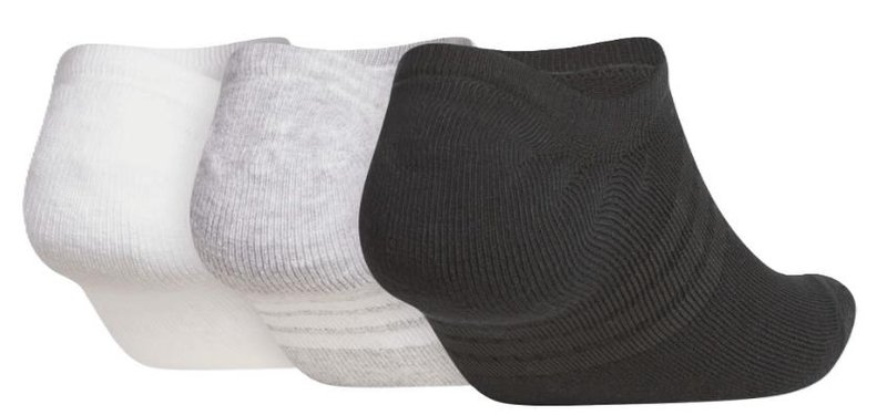 Adidas Performance No Show pánske ponožky (3 páry), biela/sivá/čierna