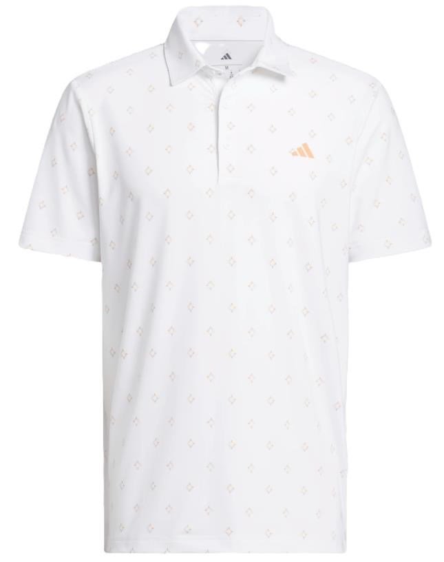 Adidas Ultimate365 Essence Print pánske polo, biele