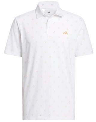 Adidas Ultimate365 Essence Print pánske polo, biele