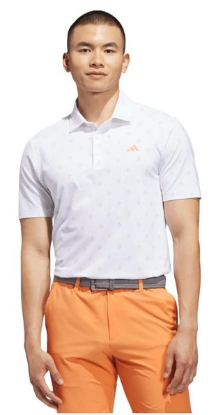 Adidas Ultimate365 Essence Print pánske polo, biele