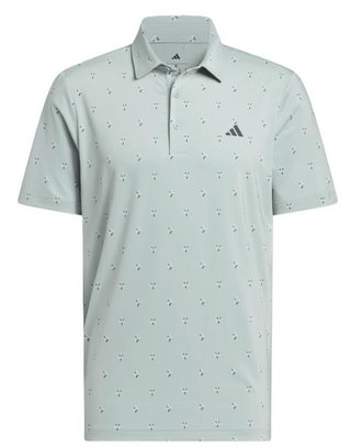 Adidas Ultimate365 Essence Print pánske polo, wonder sage
