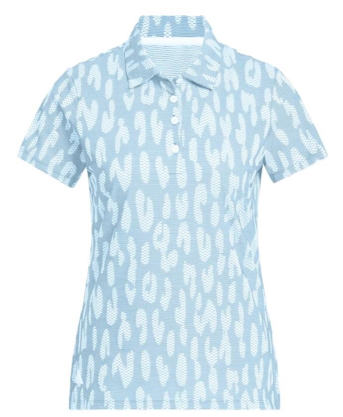 Adidas Ultimate365 Jacquard dámske polo, modro/biele