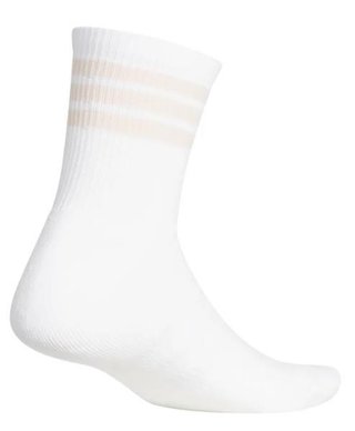 Adidas Half Crew 3-Stripes unisex ponožky, bielo/ružové