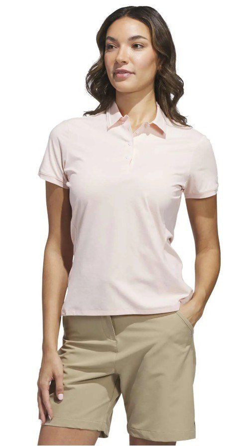 Adidas Ultimate365 Tour Twistknit dámske polo, blush pink