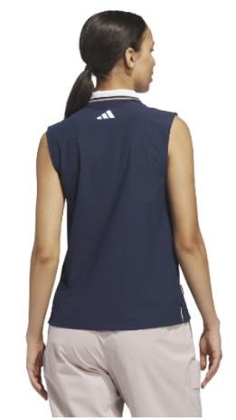 Adidas Beyond The Course Twistknit dámske polo, navy/dusky orange