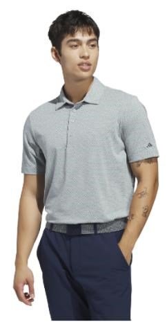 Adidas Ultimate365+ Go-To Print pánske polo, wosa/navy